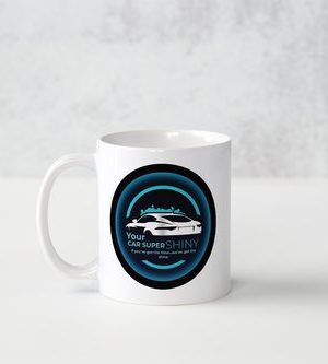 Mugs with logo YourCarSuperShiny